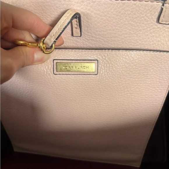 Tory Burch McGraw Pink Leather Tote Bag - Picture 4 of 14